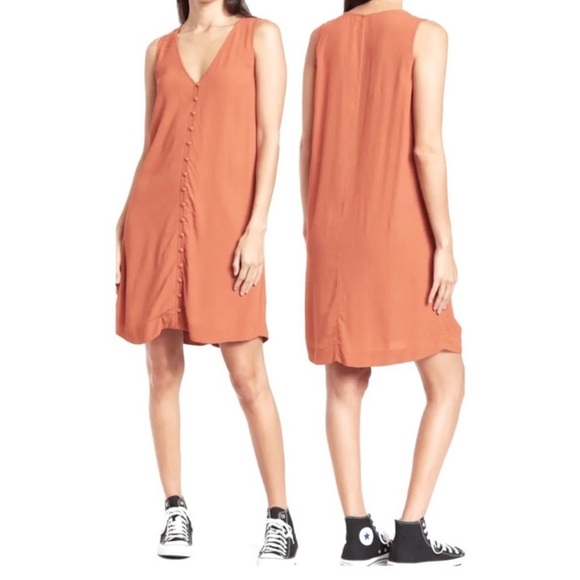 Madewell Dresses & Skirts - Madewell Heather Button Front Sleeveless Dress NWT